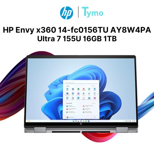 Laptop HP Envy x360 14-fc0156TU AY8W4PA (Ultra 7 155U | 16GB | 1TB | 14 inch 2.8K OLED 120Hz | Cảm ứng) - Ảnh 6