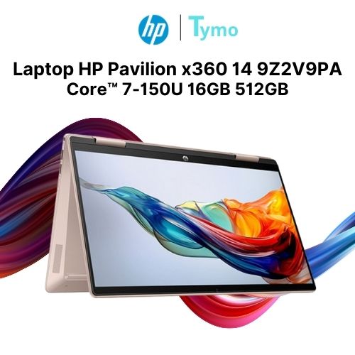 Laptop HP Pavilion x360 14-ek2027TU 9Z2V9PA (Core™ 7-150U | 16GB | 512GB | Intel® Graphics | 14 inch FHD | Cảm ứng)