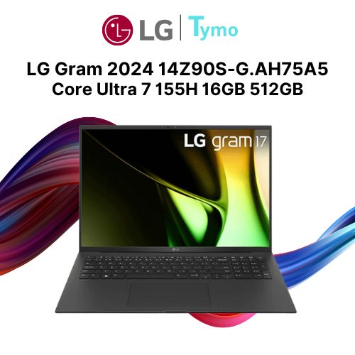 Laptop LG Gram 2024 14Z90S-G.AH75A5 (Core Ultra 7 155H |16GB | 512GB | Intel Arc | 14 inch WUXGA)