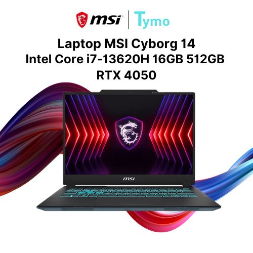 Laptop MSI Cyborg 14 A13VE-090VN (Intel Core i7-13620H | 16GB | 512GB | RTX 4050 6GB | 14.0 inch FHD+ 144Hz)