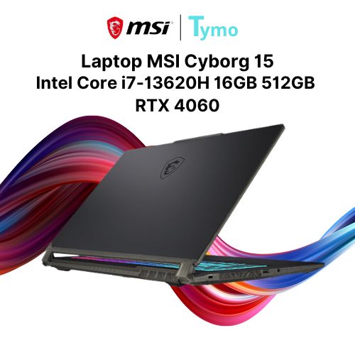 Laptop MSI Cyborg 15 A13VFK 876VN (Intel Core i7-13620H | 16GB | 512GB | RTX 4060 8GB | 15.6 inch FHD 144Hz) - Ảnh 3