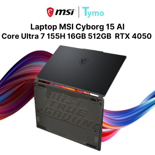 Laptop MSI Cyborg 15 AI A1VEK 053VN (Intel Core Ultra 7 155H | 16GB | 512GB | RTX 4050 6GB | 15.6 inch FHD 144Hz) - Ảnh 3