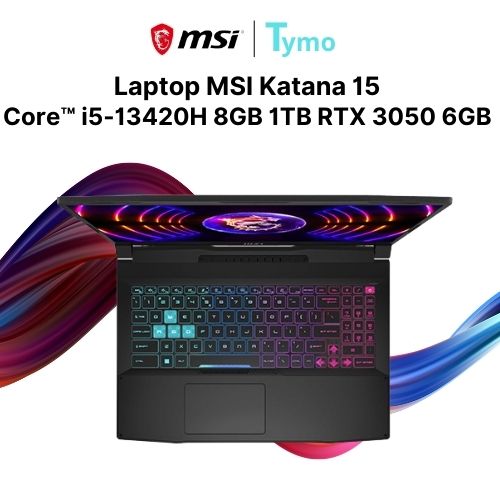 Laptop MSI Katana 15 B13UDXK-2412VN (Core™ i5-13420H | 8GB | 1TB | RTX 3050 6GB | 15.6inch FHD 144Hz) - Ảnh 3
