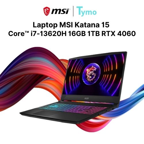 Laptop MSI Katana 15 B13VFK 676VN (Core™ i7-13620H | 16GB | 1TB | RTX 4060 | 15.6inch FHD 144Hz) - Ảnh 2