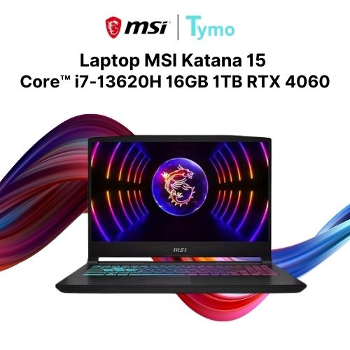 Laptop MSI Katana 15 B13VFK 676VN (Core™ i7-13620H | 16GB | 1TB | RTX 4060 | 15.6inch FHD 144Hz)