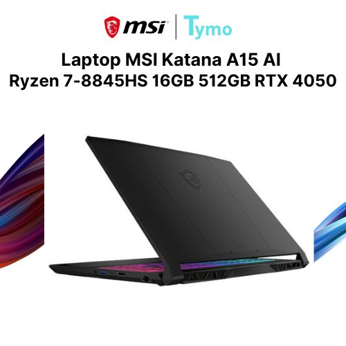 Laptop MSI Katana A15 AI B8VE 402VN (AMD Ryzen 7-8845HS | 16GB | 512GB | RTX 4050 6GB | 15.6 inch FHD 144Hz) - Ảnh 4