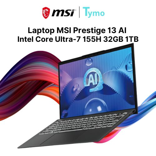 Laptop MSI Prestige 13 AI Evo A1MG 062VN (Ultra 7 155H | 32GB | 1TB | Intel Iris Xe Graphics | 13.3inch 2.8K OLED) - Ảnh 5