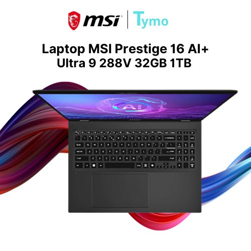 Laptop MSI Prestige 16 AI+ Evo B2VMG-016VN (Ultra 9 288V | 32GB | 1TB | Intel® Arc™ 140V GPU | 16 inch UHD+ OLED) - Ảnh 2