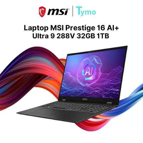 Laptop MSI Prestige 16 AI+ Evo B2VMG-016VN (Ultra 9 288V | 32GB | 1TB | Intel® Arc™ 140V GPU | 16 inch UHD+ OLED) - Ảnh 4