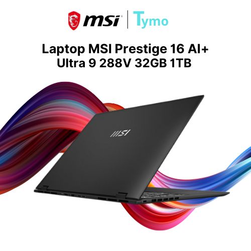 Laptop MSI Prestige 16 AI+ Evo B2VMG-016VN (Ultra 9 288V | 32GB | 1TB | Intel® Arc™ 140V GPU | 16 inch UHD+ OLED) - Ảnh 5