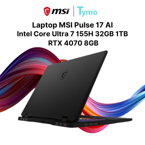 Laptop MSI Pulse 17 AI C1VGKG 017VN (Intel Core Ultra 7 155H | 32GB | 1TB | RTX 4070 8GB | 17 inch QHD+ 240Hz) - Ảnh 2