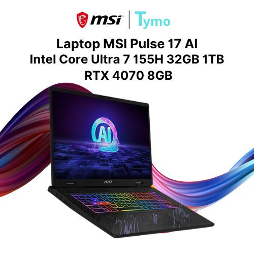 Laptop MSI Pulse 17 AI C1VGKG 017VN (Intel Core Ultra 7 155H | 32GB | 1TB | RTX 4070 8GB | 17 inch QHD+ 240Hz)