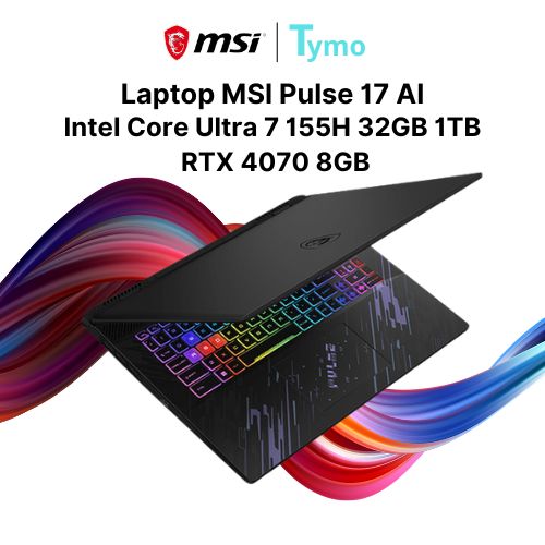 Laptop MSI Pulse 17 AI C1VGKG 017VN (Intel Core Ultra 7 155H | 32GB | 1TB | RTX 4070 8GB | 17 inch QHD+ 240Hz) - Ảnh 5