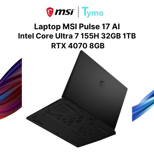 Laptop MSI Pulse 17 AI C1VGKG 017VN (Intel Core Ultra 7 155H | 32GB | 1TB | RTX 4070 8GB | 17 inch QHD+ 240Hz) - Ảnh 3