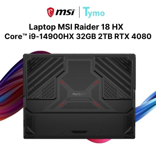 Laptop MSI Raider 18 HX A14VHG 230VN (Core™ i9-14900HX | 32GB | 2TB | RTX 4080 | 18 inch UHD+ MiniLed 120Hz) - Ảnh 5