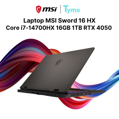 Laptop MSI Sword 16 HX B14VEKG 459VN (Core i7-14700HX | 16GB | 1TB | RTX 4050 6GB | 16 inch FHD+ 144Hz) - Ảnh 5
