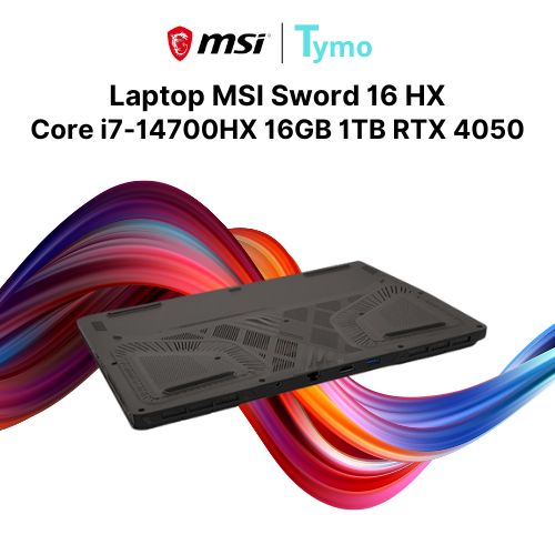 Laptop MSI Sword 16 HX B14VEKG 856VN (Core i7-14700HX | 16GB | 1TB | RTX 4050 6GB | 16 inch FHD+ 165Hz) - Ảnh 4