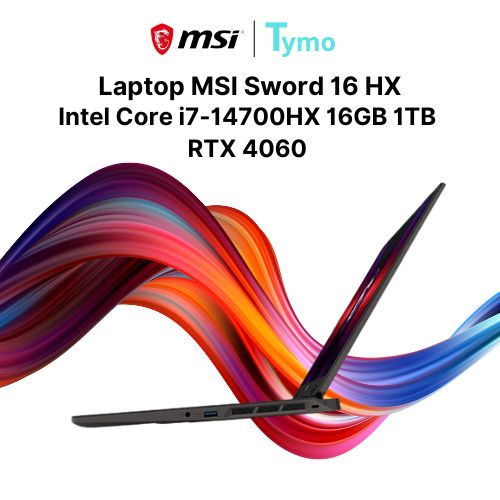 Laptop MSI Sword 16 HX B14VFKG 045VN (Intel Core i7-14700HX | 16GB | 1TB | RTX 4060 8GB| 16 inch QHD+ 240Hz) - Ảnh 3