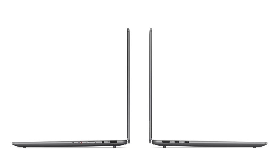 Các cổng kết nối ở cạnh laptop Lenovo Yoga Slim 7 14IMH9 83CV001VVN, bao gồm Thunderbolt 4, USB-A và HDMI.