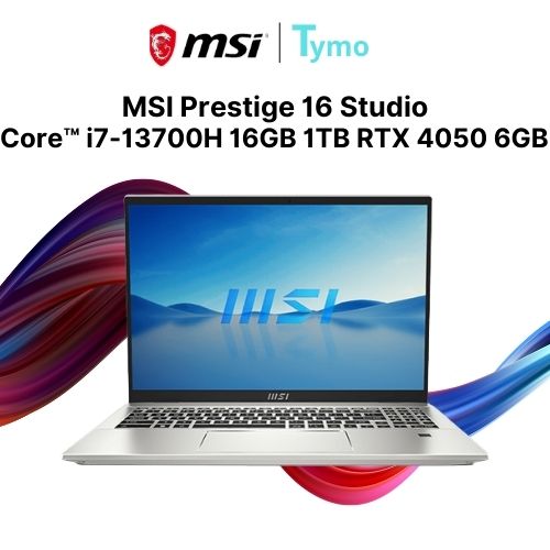 MSI Prestige 16 Studio A13VE 214VN (Core™ i7-13700H | Ram 16GB | 1TB SSD | RTX 4050 6GB | 16inch QHD+ MiniLed 165Hz)