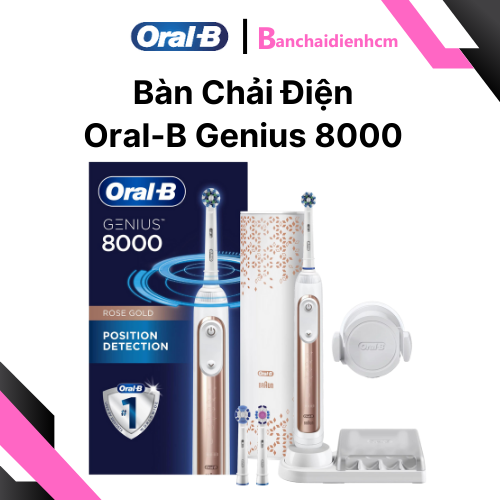 Bàn chải điện Oral-B Genius 8000 Chính Hãng