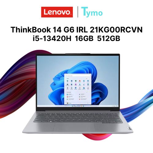 Laptop Lenovo ThinkBook 14 G6 IRL 21KG00RCVN (Core™ i5-13420H | 16GB | 512GB | Intel Iris Xe | 14 inch WUXGA)