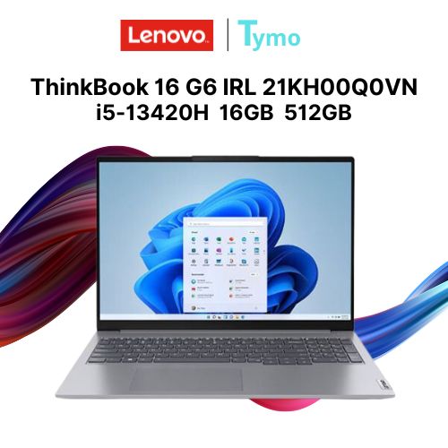 Laptop Lenovo ThinkBook 16 G6 IRL 21KH00Q0VN (Core i5-13420H | 16GB | 512GB | Intel UHD | 16 inch WUXGA)