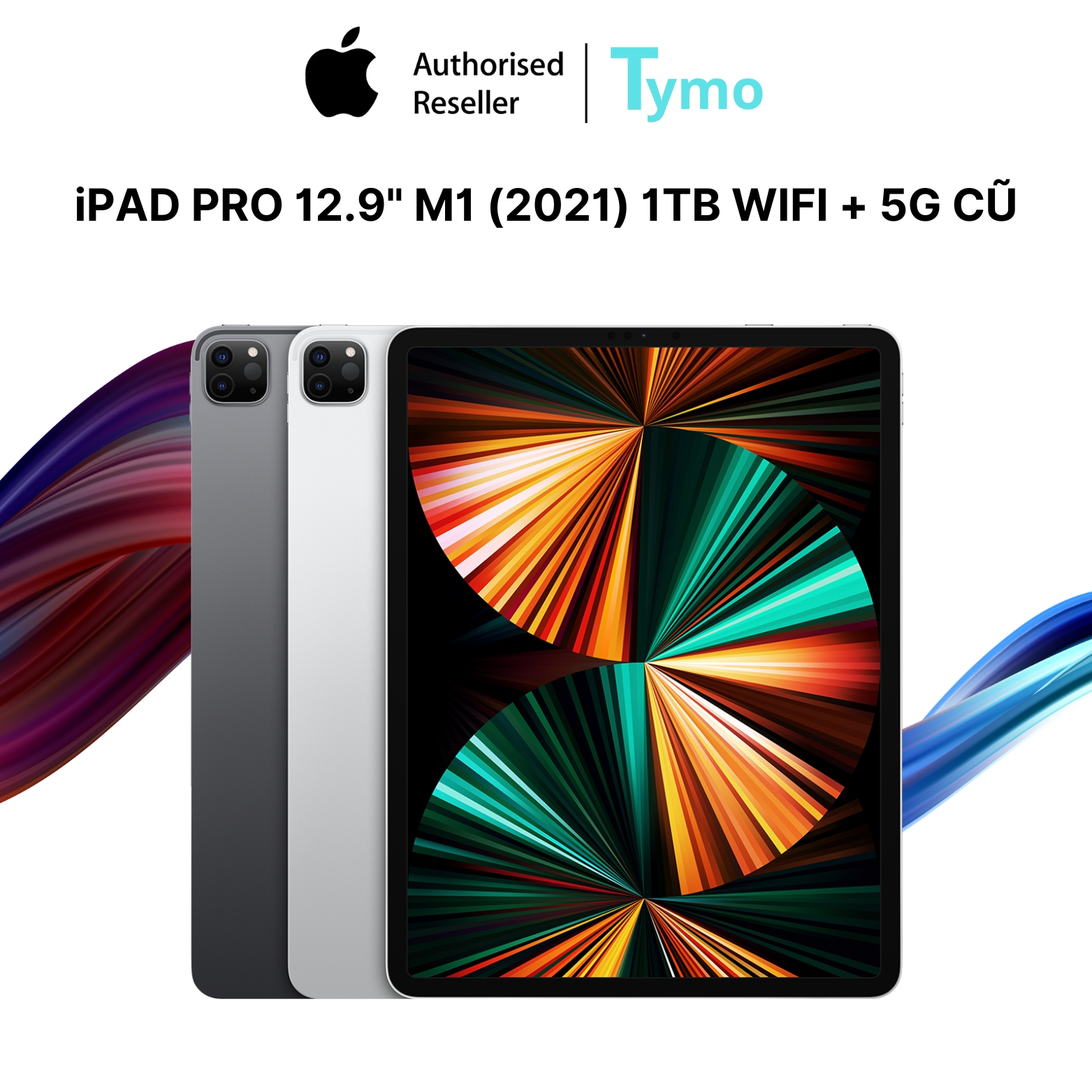 iPad Pro 12.9" M1 (2021) 1TB Wifi + 5G Cũ Đẹp 99%