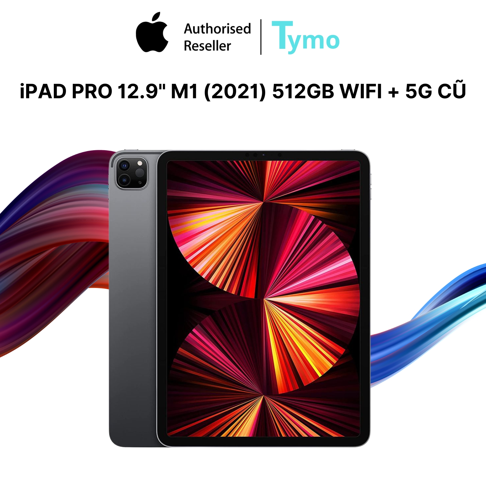 iPad Pro 12.9" M1 (2021) 512GB Wifi + 5G Cũ Đẹp 99% - Ảnh 3