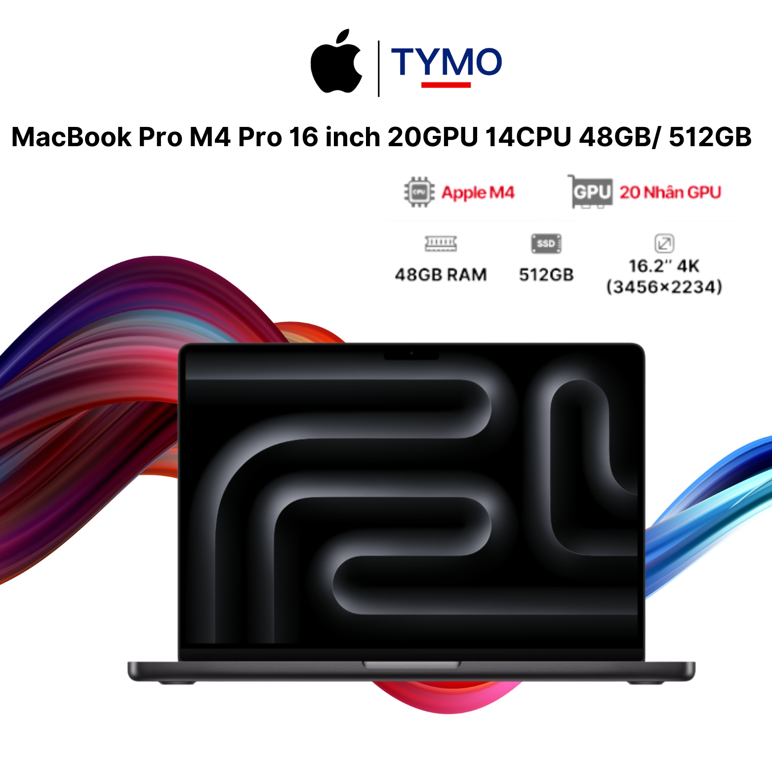 MacBook Pro M4 Pro 16 inch 20GPU 14CPU 48GB/ 512GB - Chính hãng VN